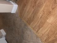 Tile & wood flooring — Crazy Curbs home remodel