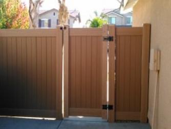 Vinyl fence and gate