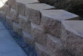 Stone block wall — Crazy Curbs home improvement
