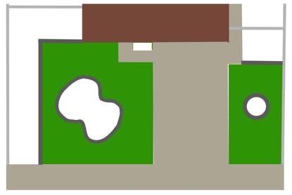 Figure-8 and kidney bean planter curbs