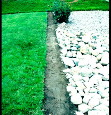 Area prepared and ready to install curb — Crazy Curbs curbing