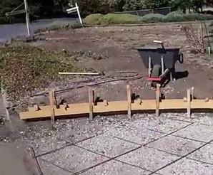 Concrete curbing — Crazy Curbs curbing