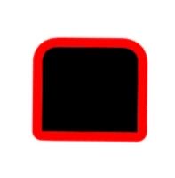 Square block-shape concrete curb